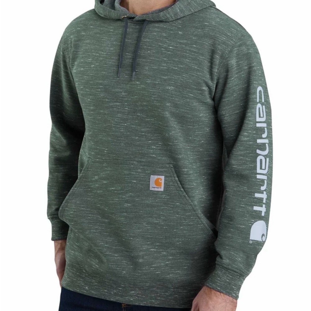 Carhartt Mid-weight Men's Hoodie with Logo Sleeve. Size 2XL Tall.